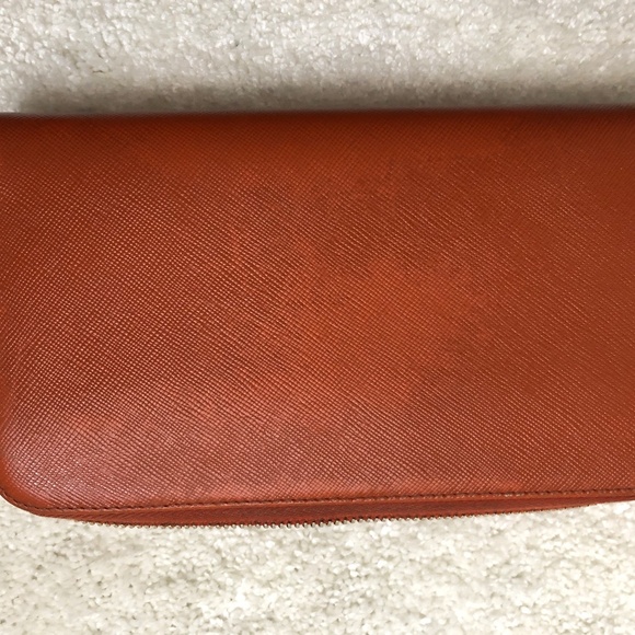 PRADA Large Saffiano Wallet, Mandarin - Picture 4 of 4